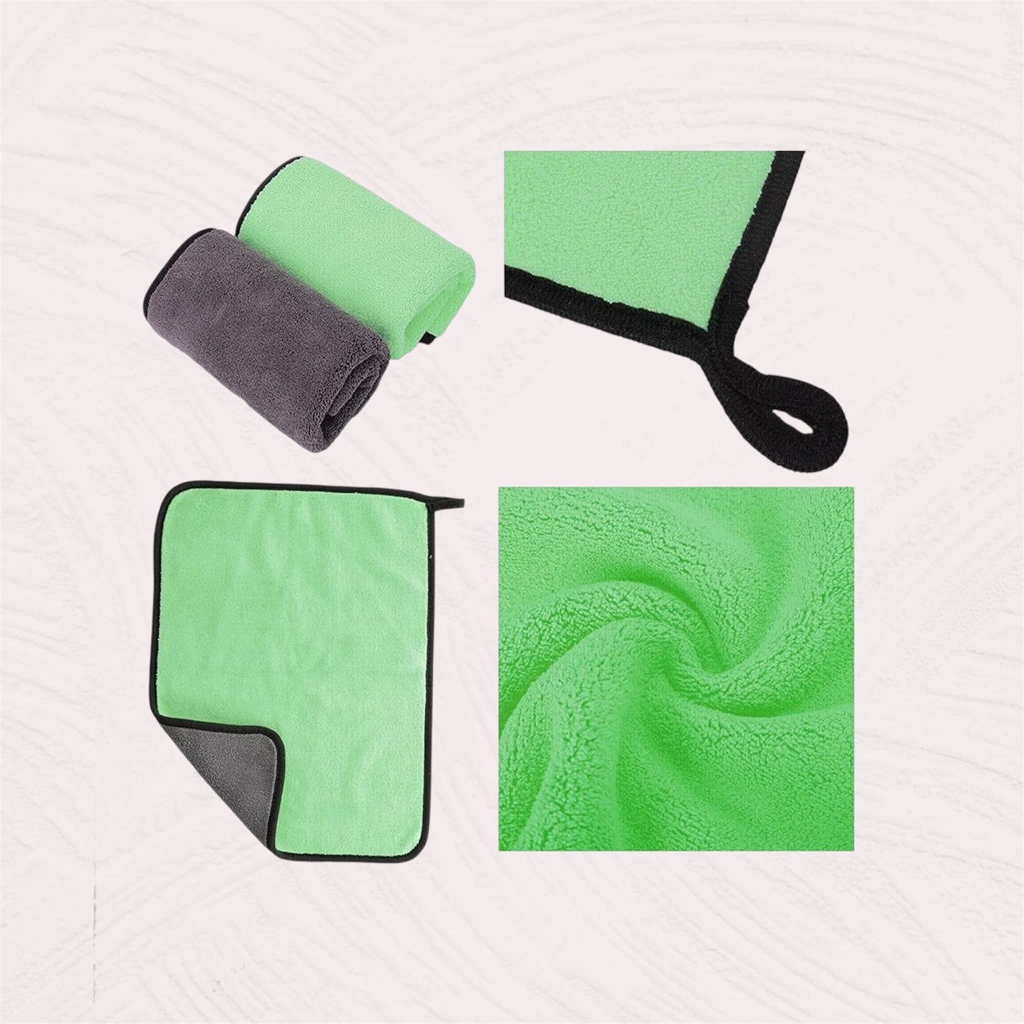 Microfiber Car & Bike Cleaning Cloth | OG Soft 400 GSM | Large 40x40 cm (Pack of 1)