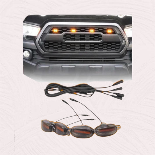 Universal LED Front Grill Lights For All Cars  – Pack of 4