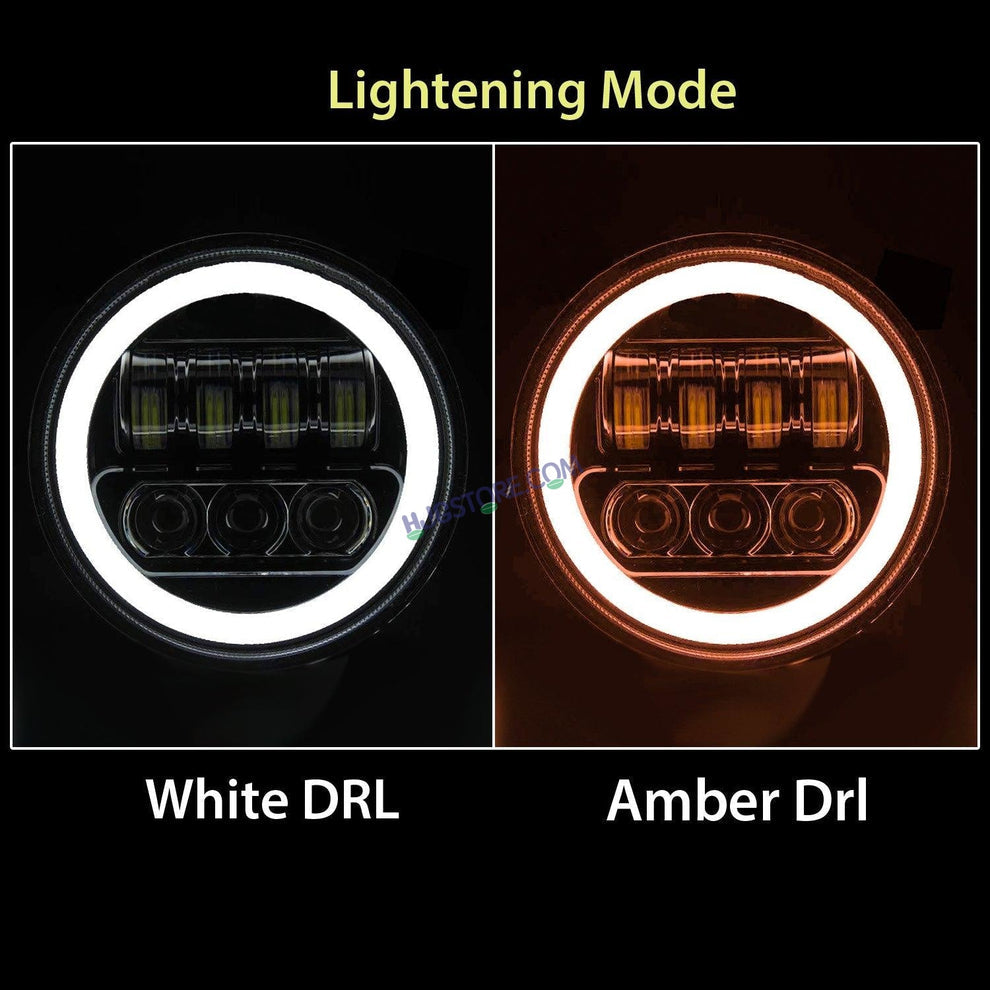 7 Inch JAVA LED HEADLIGHT With DRL