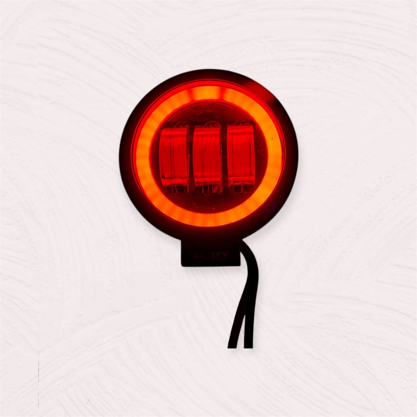 60W LED Fog Light with Red DRL – Universal for Bikes & Cars