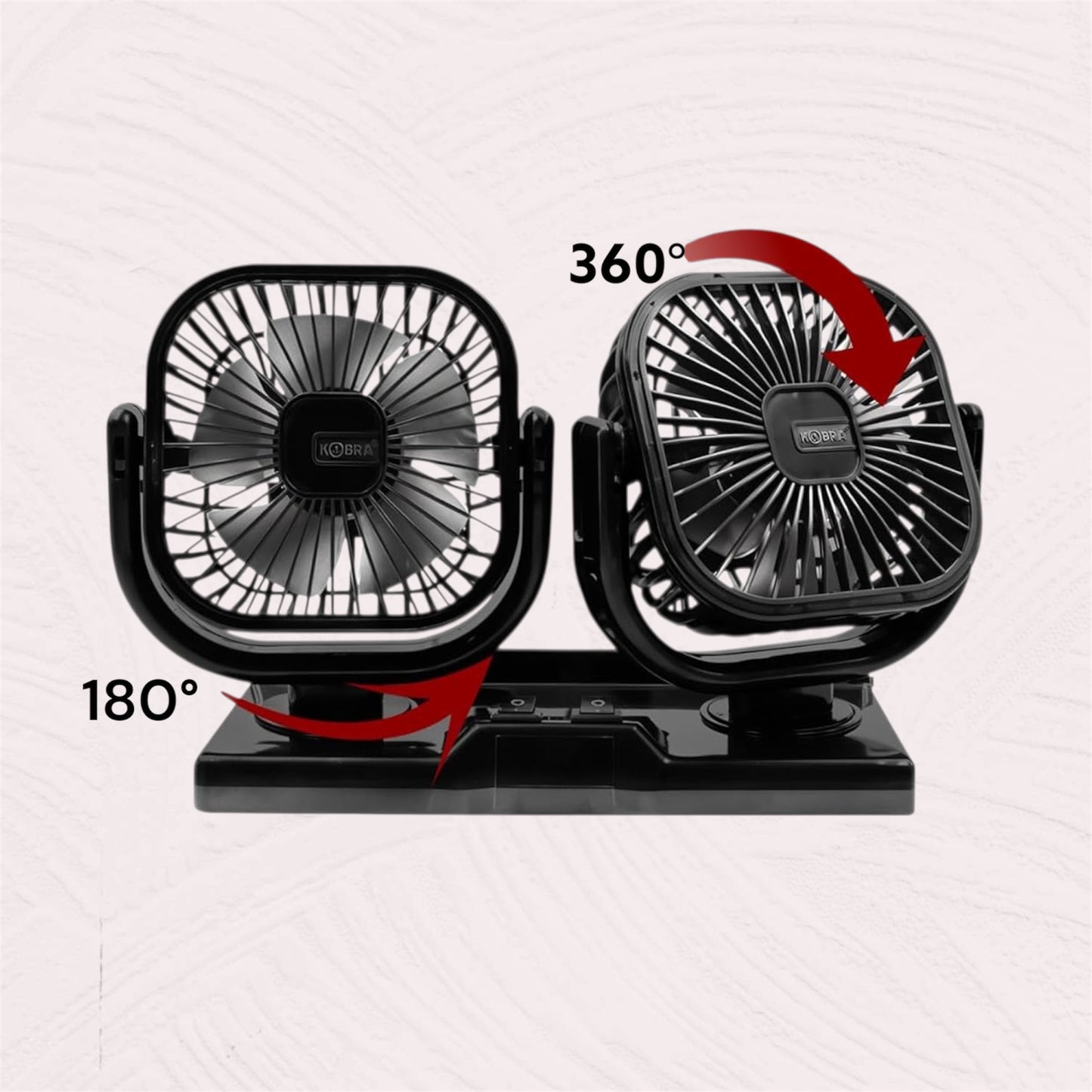 KOBRA Twin Fan 4” - 12V