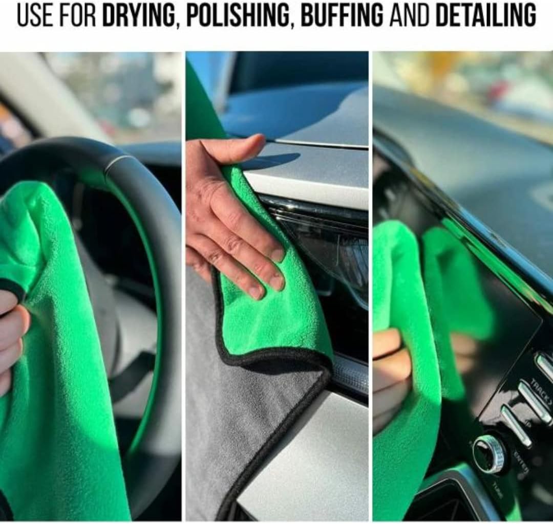 Microfiber Car & Bike Cleaning Cloth | OG Soft 400 GSM | Large 40x40 cm (Pack of 1)