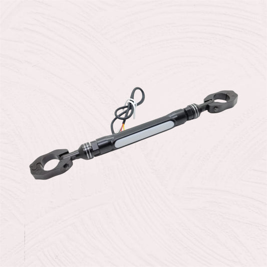 HJG Universal Motorcycle Handlebar Cross Bar with LED Light