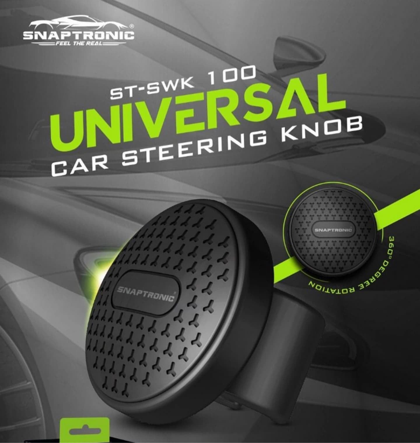 Universal Silicone Steering Wheel Knob | Snaptronic