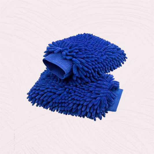 Double-Sided Microfiber Cleaning Gloves – For Auto & Home Cleaning (Pack of 2)