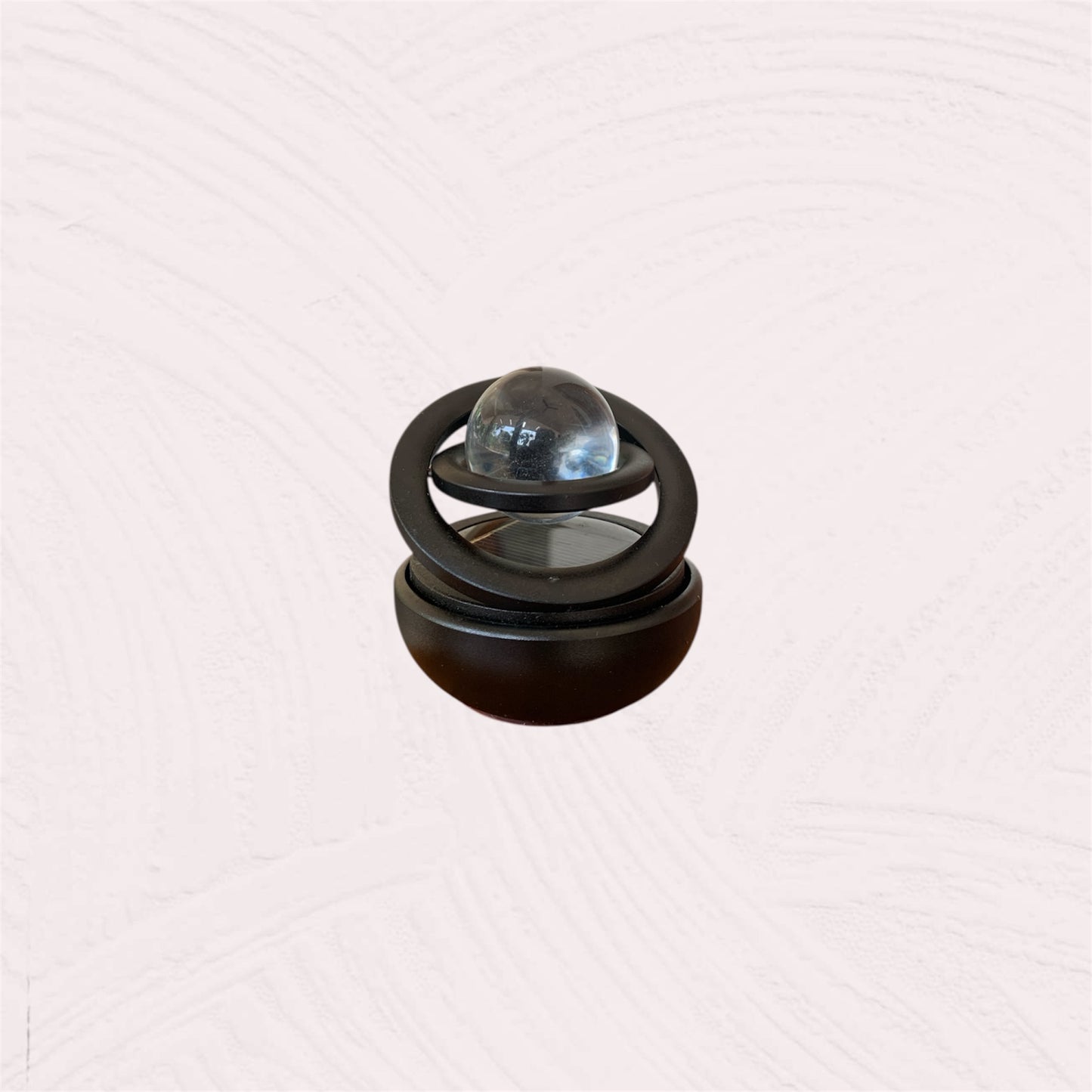 SOLAR-POWERED CAR AIR FRESHENER WITH CRYSTAL BALL