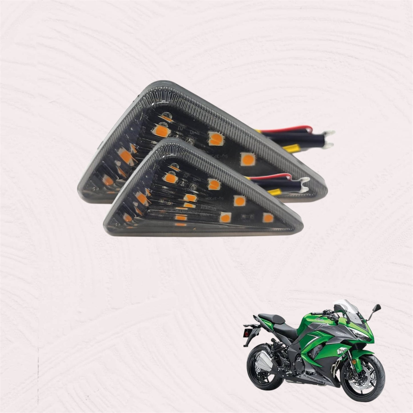 Universal Triangle LED Turn Signals – Amber Light (Pair)
