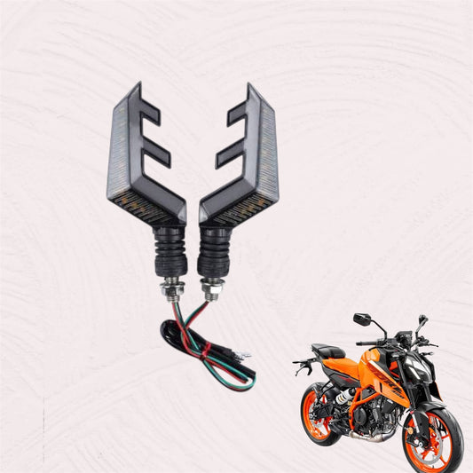 Universal Motorcycle LED Turn Signal & Brake Light – (Set of 2)
