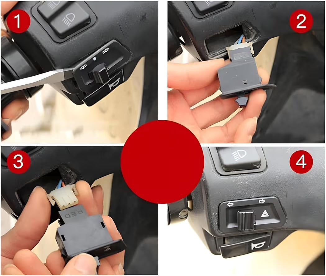 Scoter universal hazard switch